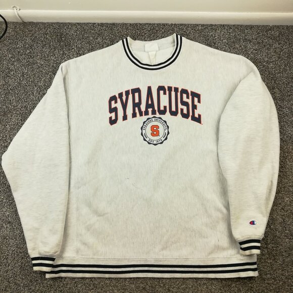 Vintage Syracuse Orange Sweatshirt Champion Reverse Weave Mens XL - Picture 1 of 11